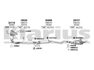 KLARIUS 391294E išmetimo sistema