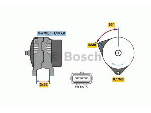 BOSCH 0 986 081 140 kintamosios srovės generatorius 
 Elektros įranga -> Kint. sr. generatorius/dalys -> Kintamosios srovės generatorius
1352431, 1477740, 4M5T 10300 UA