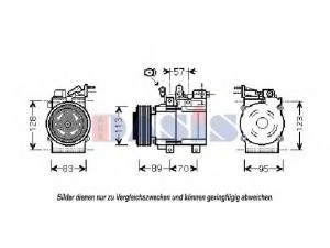 AKS DASIS 851844N kompresorius, oro kondicionierius 
 Oro kondicionavimas -> Kompresorius/dalys