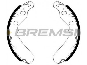 BREMSI GF0672 stabdžių trinkelių komplektas 
 Techninės priežiūros dalys -> Papildomas remontas
04495B2060, 04495B2060000, 04495B2070