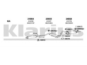 KLARIUS 940282E išmetimo sistema 
 Išmetimo sistema -> Išmetimo sistema, visa