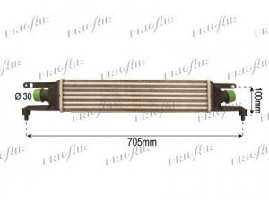 FRIGAIR 0704.3123 tarpinis suslėgto oro aušintuvas, kompresorius 
 Variklis -> Oro tiekimas -> Įkrovos agregatas (turbo/superįkrova) -> Tarpinis suslėgto oro aušintuvas
51837369, 55700449