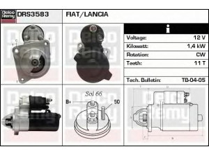 DELCO REMY DRS3583 starteris 
 Elektros įranga -> Starterio sistema -> Starteris