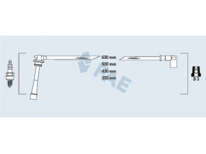 FAE 85391 uždegimo laido komplektas 
 Kibirkšties / kaitinamasis uždegimas -> Uždegimo laidai/jungtys
27501-23A00, 27501-26A00, 27501-26C00
