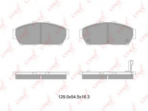 LYNXauto BD-3433 stabdžių trinkelių rinkinys, diskinis stabdys 
 Techninės priežiūros dalys -> Papildomas remontas
45022-ST7-000, 45022-ST7-010, 45022-ST7-020