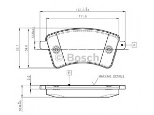 BOSCH 0 986 TB3 062 stabdžių trinkelių rinkinys, diskinis stabdys 
 Techninės priežiūros dalys -> Papildomas remontas
415 421 03 10, 415 421 06 10, 415 430 00 22
