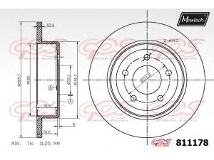 MAXTECH 811178.6980 stabdžių diskas
0 4721 023, 0 4721 023AF, 0 4721 023AG