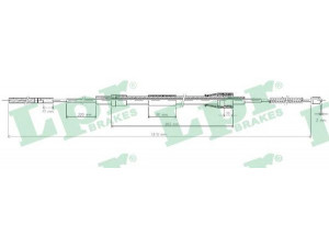 LPR C0962B trosas, stovėjimo stabdys 
 Stabdžių sistema -> Valdymo svirtys/trosai
6N0609721F, 6N0609721J, 6N0609721F