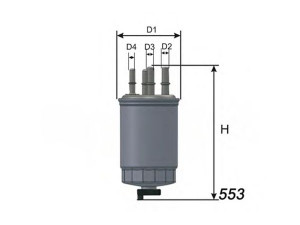 MISFAT M532 kuro filtras 
 Techninės priežiūros dalys -> Papildomas remontas
4R839155AA, C2C22269