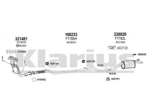 KLARIUS 330824E išmetimo sistema 
 Išmetimo sistema -> Išmetimo sistema, visa
