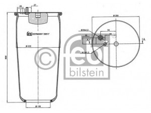 FEBI BILSTEIN 35617 dėklas, pneumatinė pakaba 
 Pakaba -> Pneumatinė pakaba
81.43600.6038, 81.43601.0153, 81.43601.6067