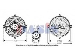 AKS DASIS 128036N sankaba, radiatoriaus ventiliatorius 
 Aušinimo sistema -> Radiatoriaus ventiliatorius
1192000022, A1192000022