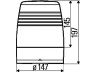 HELLA 2RL 008 966-021 besisukantis švyturėlis