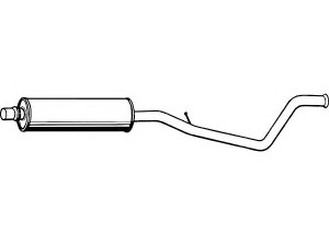 FENNO P4830 vidurinis duslintuvas 
 Išmetimo sistema -> Duslintuvas
1717-P6, 1717-W9