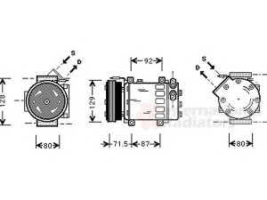 VAN WEZEL 4300K281 kompresorius, oro kondicionierius 
 Oro kondicionavimas -> Kompresorius/dalys
2763000QAE, 7700273801, 8200953358