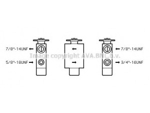 AVA QUALITY COOLING MS1101 išsiplėtimo vožtuvas, oro kondicionavimas 
 Oro kondicionavimas -> Vožtuvai
1268300284, 1268300384, 1268300584