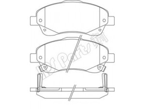 IPS Parts IBD-1277 stabdžių trinkelių rinkinys, diskinis stabdys 
 Techninės priežiūros dalys -> Papildomas remontas
04465-05130, 04465-05131, 0446505210