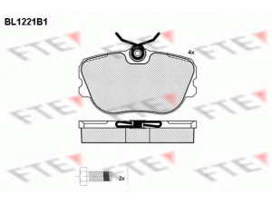 FTE BL1221B1 stabdžių trinkelių rinkinys, diskinis stabdys 
 Techninės priežiūros dalys -> Papildomas remontas
89 67 077, 89 68 018, 89 93 974