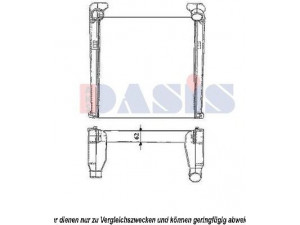 AKS DASIS 267005N tarpinis suslėgto oro aušintuvas, kompresorius
81061300134