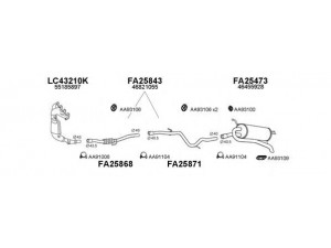 VENEPORTE 250435 išmetimo sistema 
 Išmetimo sistema -> Išmetimo sistema, visa