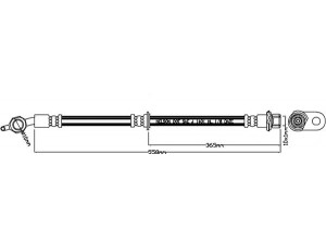 REMKAFLEX 7193 stabdžių žarnelė
9094702F61, 9094702F61