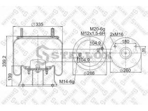 STELLOX 90-91305-SX dėklas, pneumatinė pakaba
F01004307