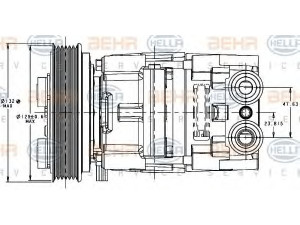 HELLA 8FK 351 334-121 kompresorius, oro kondicionierius 
 Oro kondicionavimas -> Kompresorius/dalys
1 356 724, 4 767 921, 4S4119D629AA