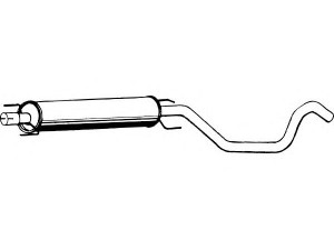 FENNO P4316 vidurinis duslintuvas 
 Išmetimo sistema -> Duslintuvas
5852463