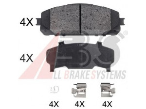 A.B.S. 35047 stabdžių trinkelių rinkinys, diskinis stabdys 
 Techninės priežiūros dalys -> Papildomas remontas
68212327AA, 68212327AB