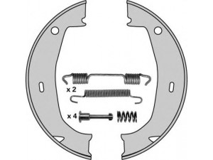 MGA M738R stabdžių trinkelių komplektas, stovėjimo stabdis 
 Stabdžių sistema -> Rankinis stabdys
34411160729, 34416761289