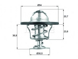 MAHLE ORIGINAL TX 52 92 termostatas, aušinimo skystis
12 597 583