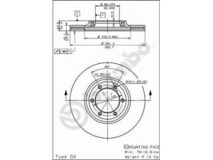BREMBO 09.5705.10 stabdžių diskas 
 Dviratė transporto priemonės -> Stabdžių sistema -> Stabdžių diskai / priedai
94113628, 94113629, 94232375, 8941136281
