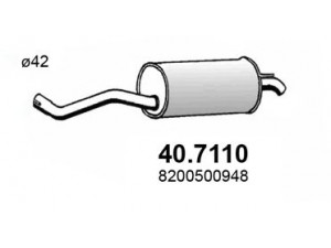 ASSO 40.7110 galinis duslintuvas 
 Išmetimo sistema -> Duslintuvas
8200500948