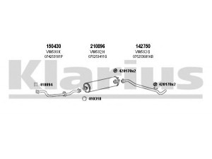 KLARIUS 931336E išmetimo sistema 
 Išmetimo sistema -> Išmetimo sistema, visa