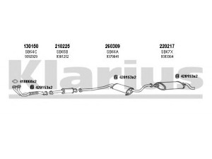 KLARIUS 750024E išmetimo sistema 
 Išmetimo sistema -> Išmetimo sistema, visa