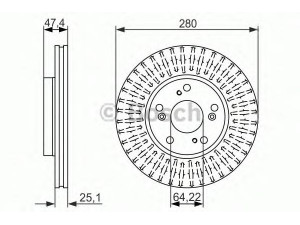 BOSCH 0 986 479 625 stabdžių diskas 
 Dviratė transporto priemonės -> Stabdžių sistema -> Stabdžių diskai / priedai
45251-SEA-E00, 45251-TV0-E01