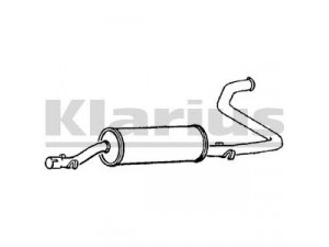 KLARIUS 230432 galinis duslintuvas 
 Išmetimo sistema -> Duslintuvas
172580, 5965998, ZF7654354, 5965998