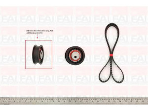 FAI AutoParts TBK25 paskirstymo diržo komplektas 
 Techninės priežiūros dalys -> Papildomas remontas
037198119, 6K0198004
