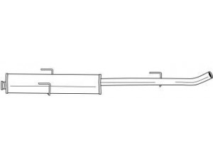 SIGAM 12460 vidurinis duslintuvas 
 Išmetimo sistema -> Duslintuvas
171743, 171744, 171755, 1717F9