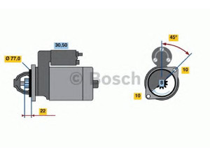 BOSCH 0 986 019 081 starteris 
 Elektros įranga -> Starterio sistema -> Starteris
3610032640, M 001 T 73381, M 001 T 73383