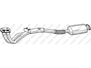 BOSAL 098-543 katalizatoriaus keitiklis 
 Išmetimo sistema -> Katalizatoriaus keitiklis
8 58 145, 91 28 180