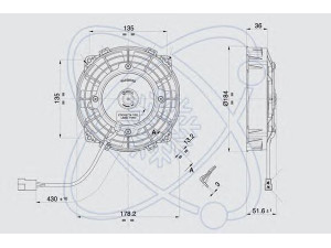 ELECTRO AUTO 32D0039 ventiliatorius, radiatoriaus