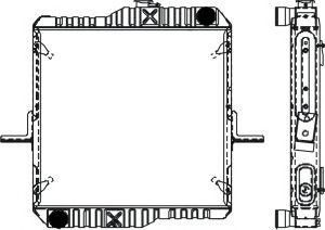 SAKURA  Automotive 1341-0419 radiatorius, variklio aušinimas