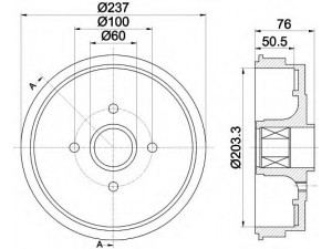 HELLA 8DT 355 300-971 stabdžių būgnas 
 Stabdžių sistema -> Būgninis stabdys -> Stabdžių būgnas
432021782R, 8200276843, 8200276843