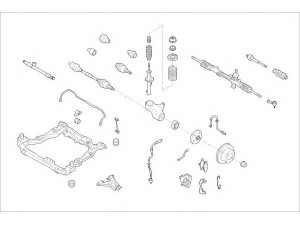 DELPHI FORD-11765-F rato pakaba 
 Ašies montavimas/vairavimo mechanizmas/ratai -> Prekių paieška pagal schemą