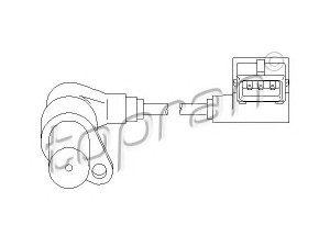 TOPRAN 501 533 RPM jutiklis, variklio valdymas 
 Elektros įranga -> Jutikliai
1 739 886, 1214 1 739 886
