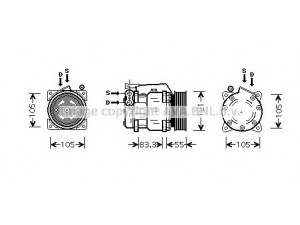 AVA QUALITY COOLING ALK090 kompresorius, oro kondicionierius 
 Oro kondicionavimas -> Kompresorius/dalys
60607289, 606072890, 60813335, 60607289