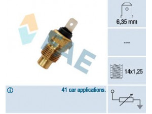 FAE 31280 siuntimo blokas, aušinimo skysčio temperatūra 
 Elektros įranga -> Jutikliai
0242.63, 77 00 686 174, 77 00 767 102