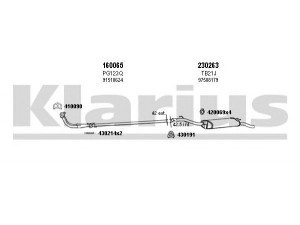 KLARIUS 180177E išmetimo sistema 
 Išmetimo sistema -> Išmetimo sistema, visa