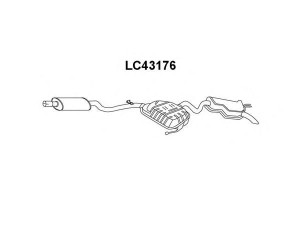 VENEPORTE LC43176 galinis duslintuvas 
 Išmetimo sistema -> Duslintuvas
46537465
